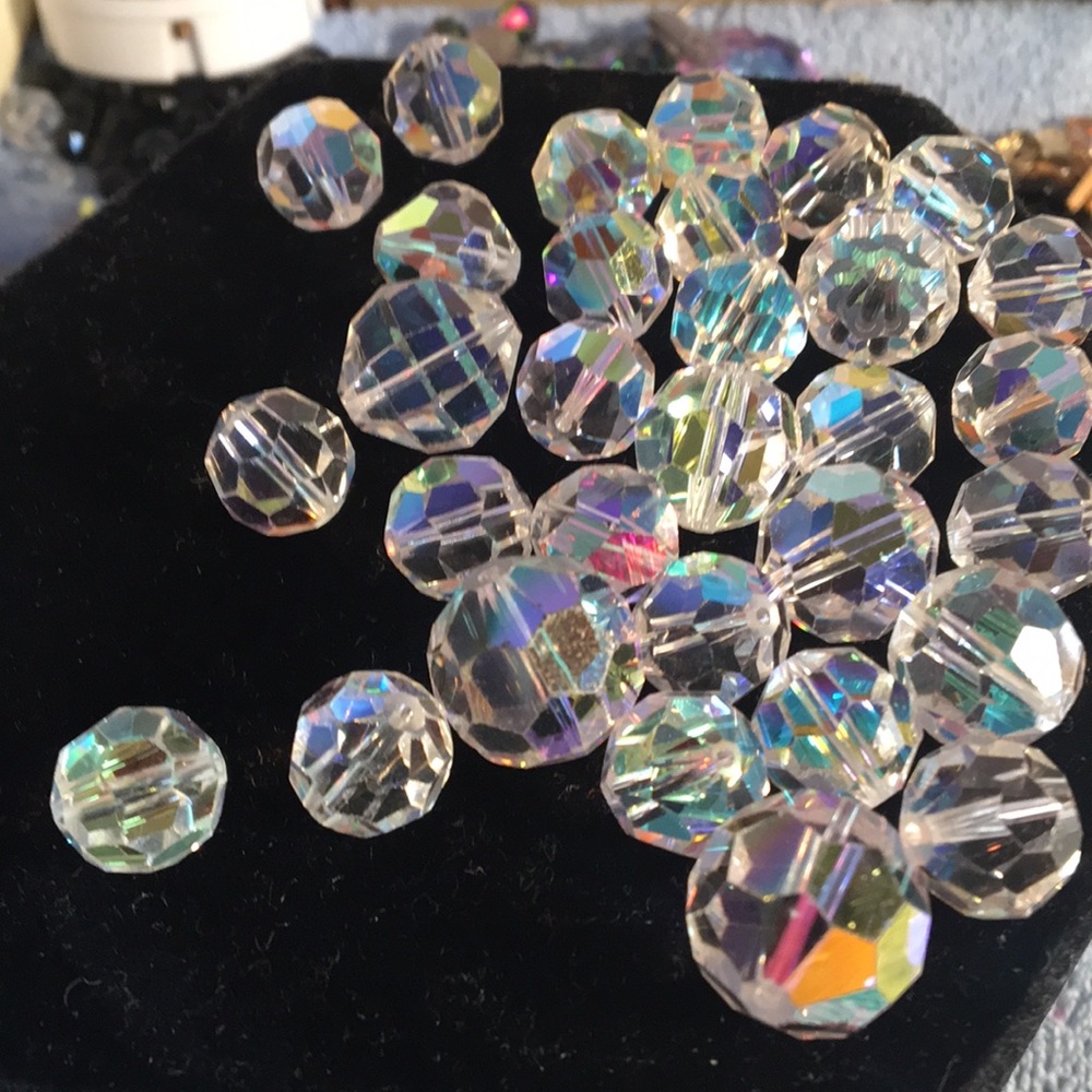 Various shapes of AB crystal beads great for craft